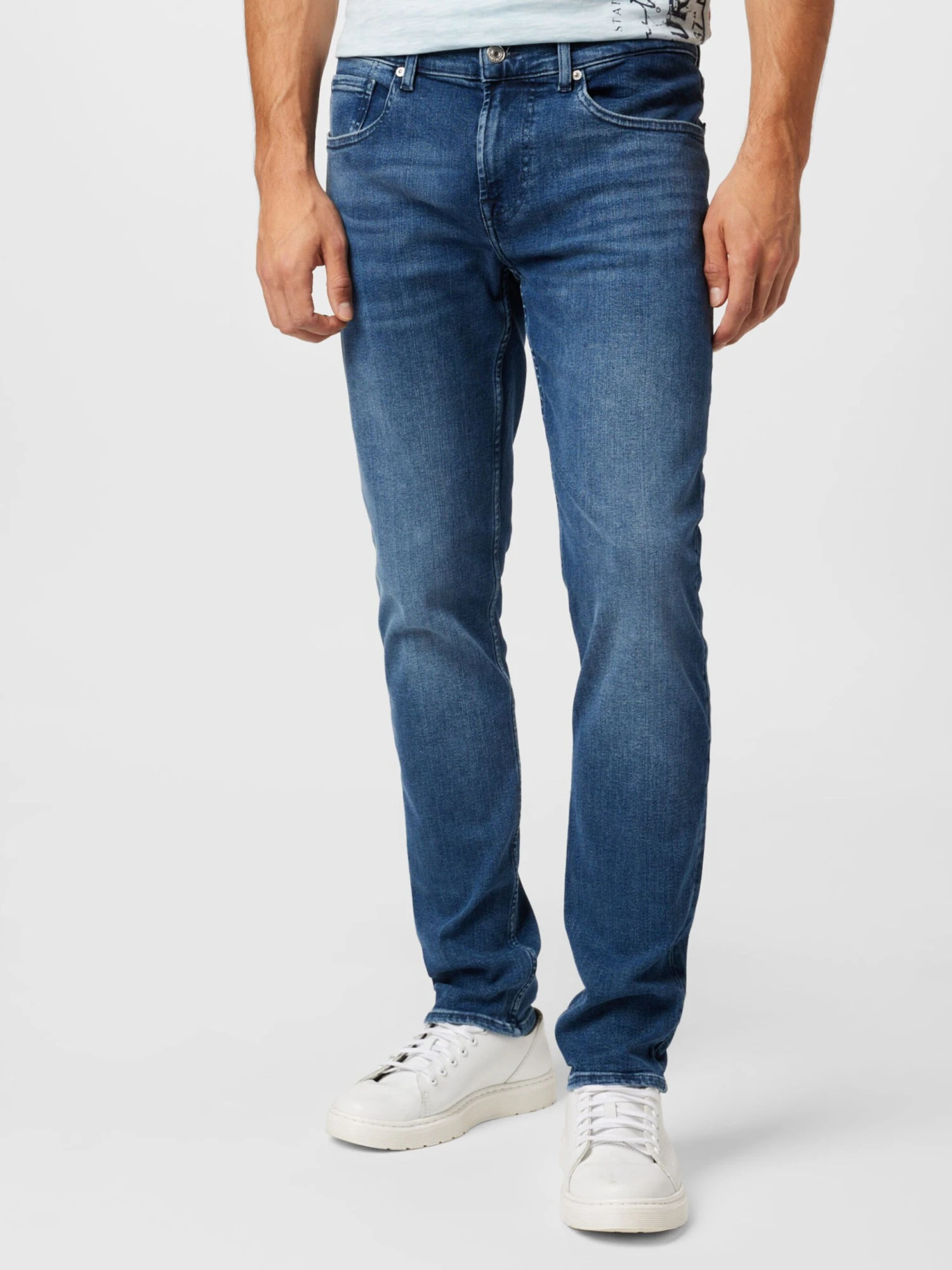 7 For All Mankind Droits Regular Jean Homme Bleu 3 7 For All Mankind Droits Regular Jean Homme Bleu – Image 3
