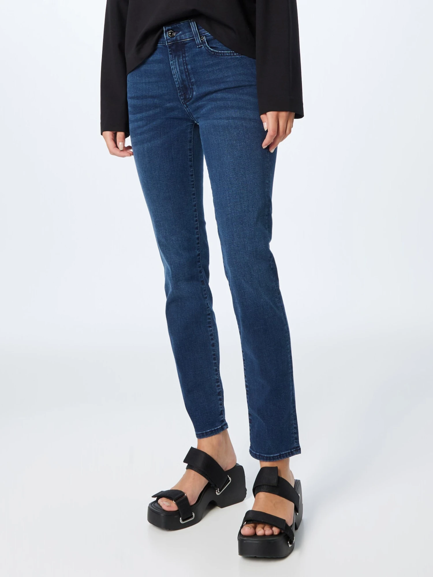 7 For All Mankind Droits Regular Jean ROXANNE Femme Bleu Foncé 3 7 For All Mankind Droits Regular Jean ROXANNE Femme Bleu Foncé – Image 3