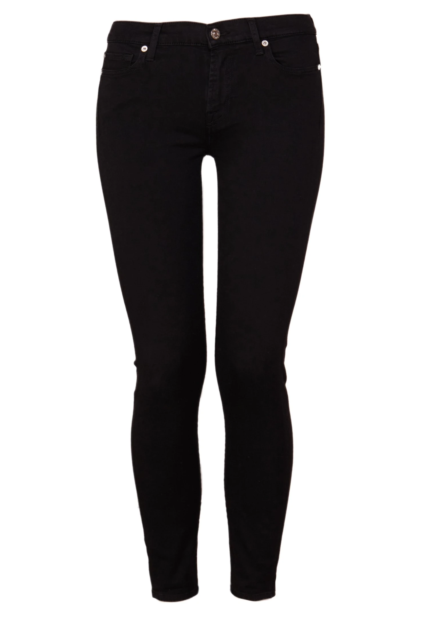 7 For All Mankind Crop - Jeans Skinny - Bair Rinsed Black 4 7 For All Mankind Crop - Jeans Skinny - Bair Rinsed Black – Image 4