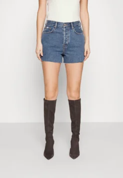 7 For All Mankind Easy Ruby Short Blaze - Short En Jean - Mid Blue