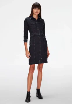 7 For All Mankind Luxe - Robe En Jean - Black