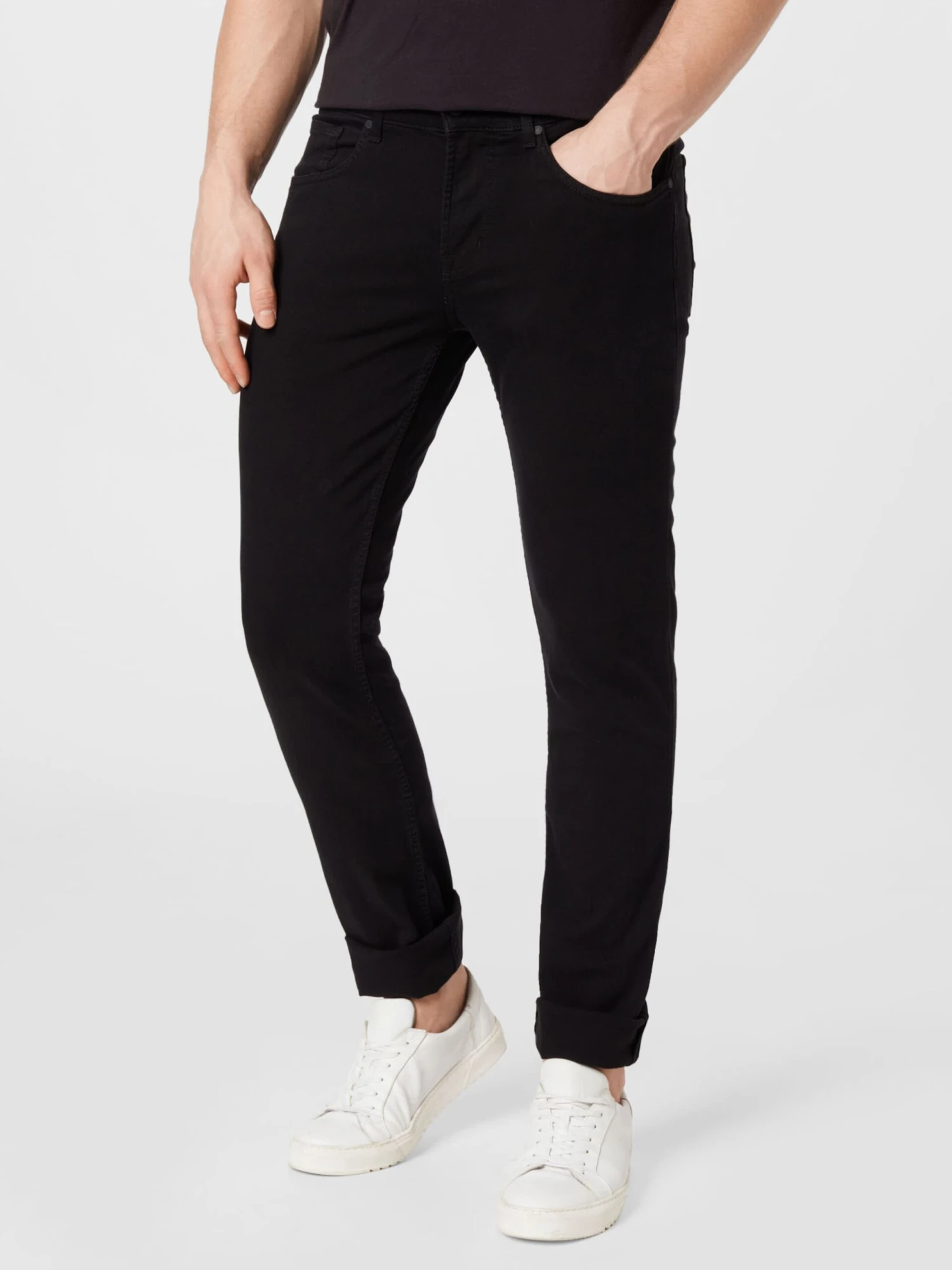 7 For All Mankind Droits Regular Jean Homme Noir 3 7 For All Mankind Droits Regular Jean Homme Noir – Image 3