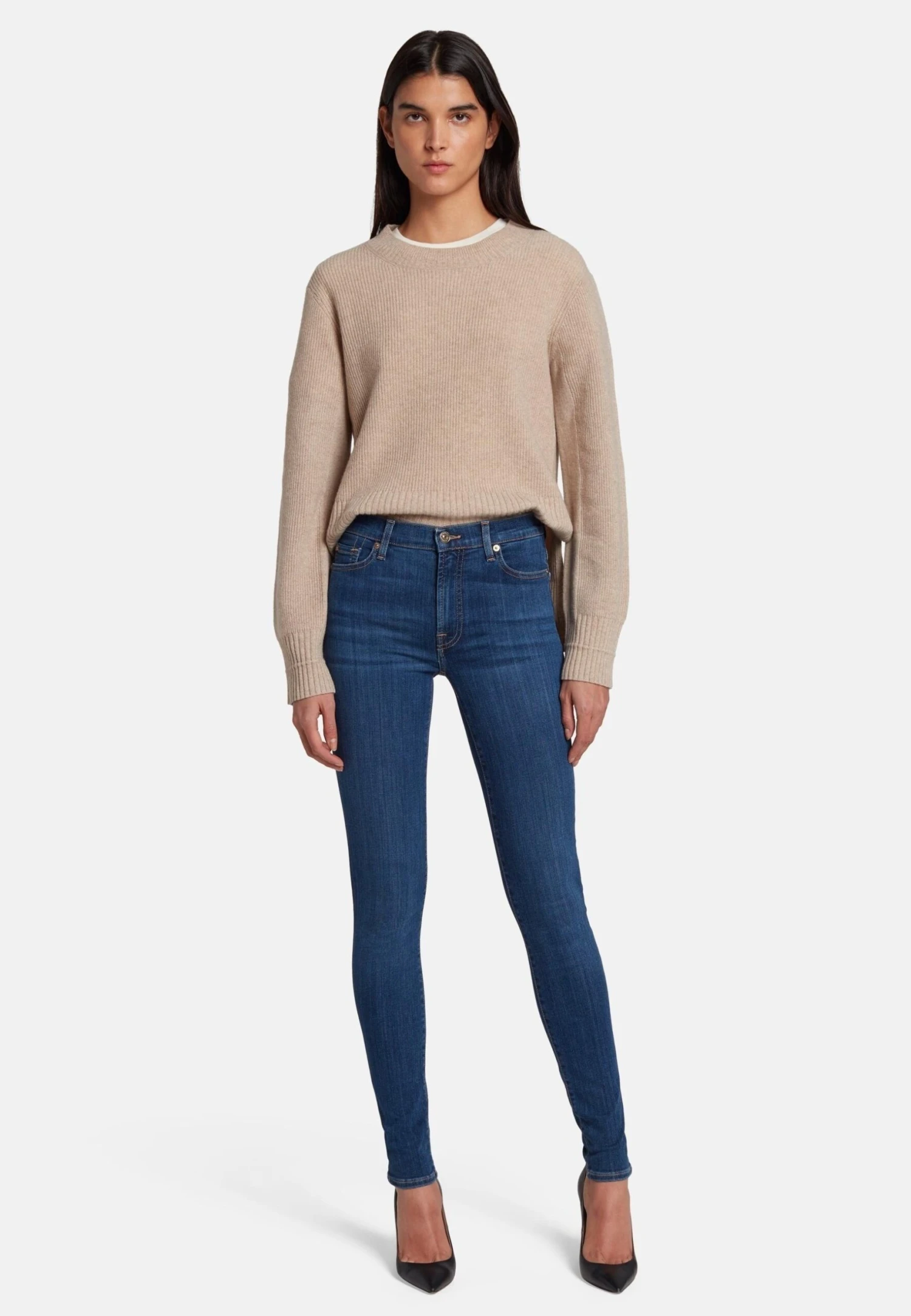 7 For All Mankind Jeans Skinny - Mid Blue 2 7 For All Mankind Jeans Skinny - Mid Blue – Image 2