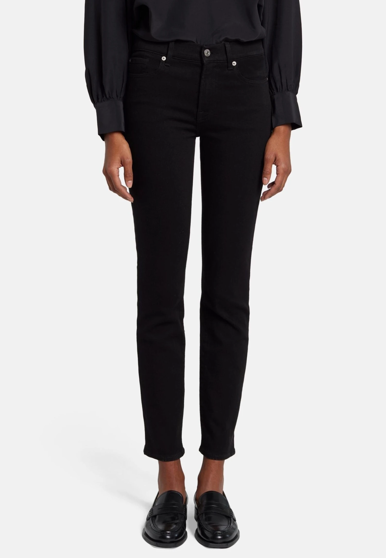 7 For All Mankind Roxanne - Jean Slim - Black 1 7 For All Mankind Roxanne - Jean Slim - Black