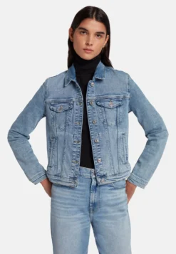 7 For All Mankind Modern Trucker - Veste En Jean - Light Blue -7 For All Mankind 95a6d20d7cfd42cbada70c46bf7dad9a scaled