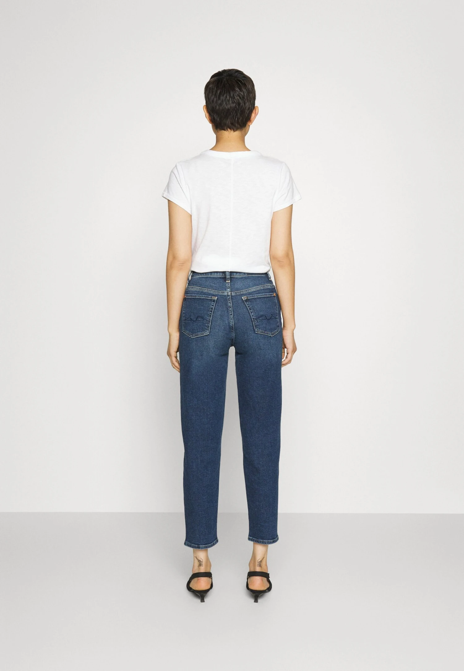 7 For All Mankind Malia Luxe Vintage Deep Soul - Jeans Fuselé - Dark Blue 3 7 For All Mankind Malia Luxe Vintage Deep Soul - Jeans Fuselé - Dark Blue – Image 3