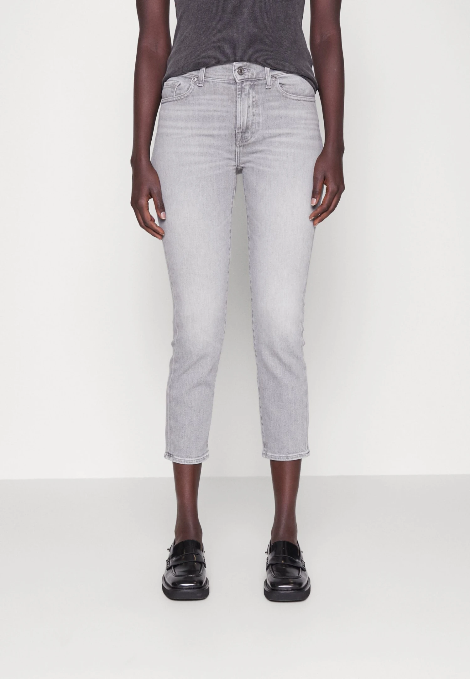 7 For All Mankind Roxanne Ankle - Jeans Skinny - Grey 1 7 For All Mankind Roxanne Ankle - Jeans Skinny - Grey