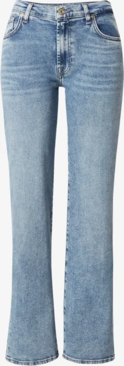7 For All Mankind Droits Regular Jean ELLIE Femme Bleu