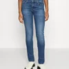 7 For All Mankind Pyper Slim Illusion Adventure - Jean Slim - Mid Blue