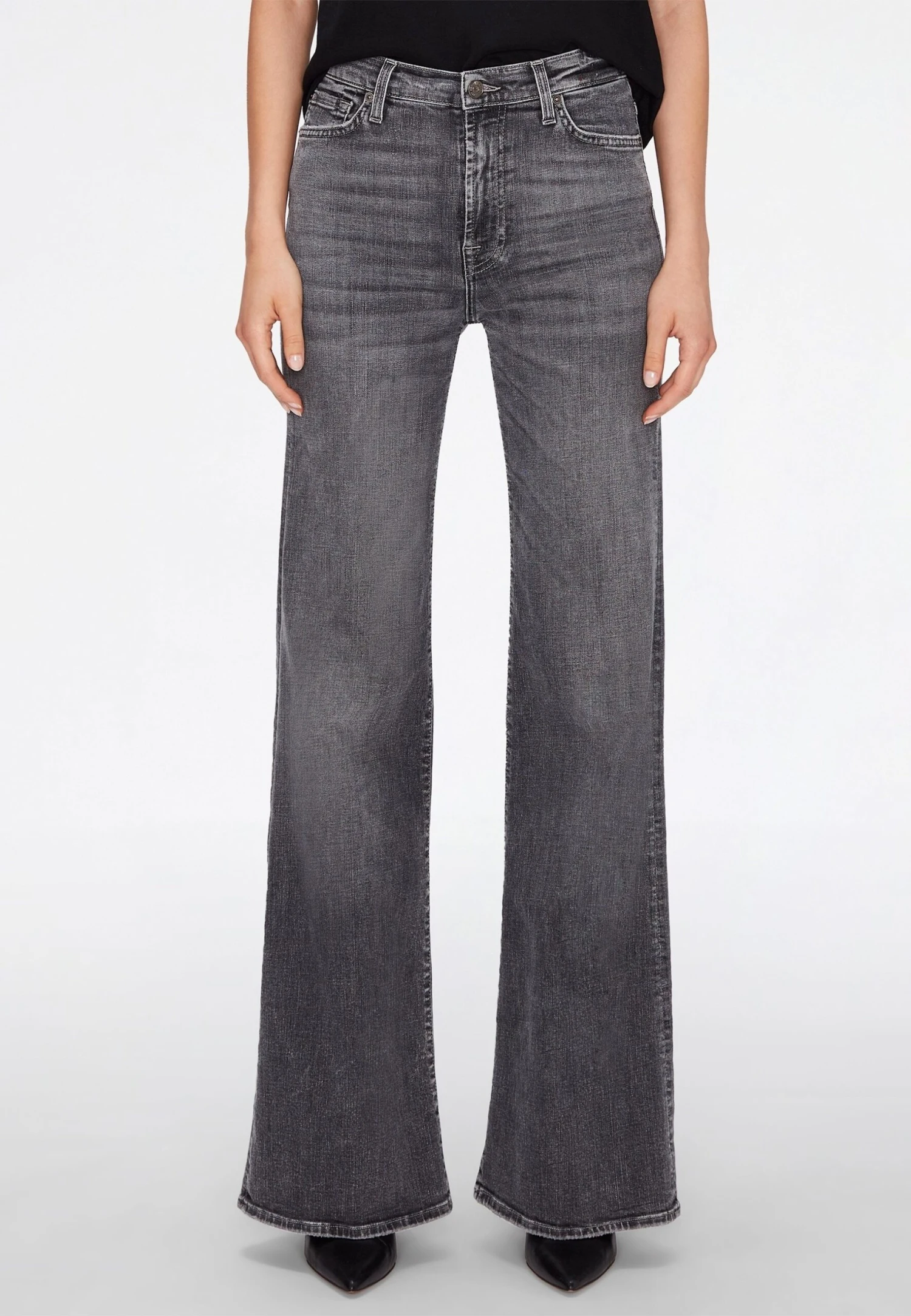 7 For All Mankind Modern Dojo - Jean Flare - Grey 1 7 For All Mankind Modern Dojo - Jean Flare - Grey