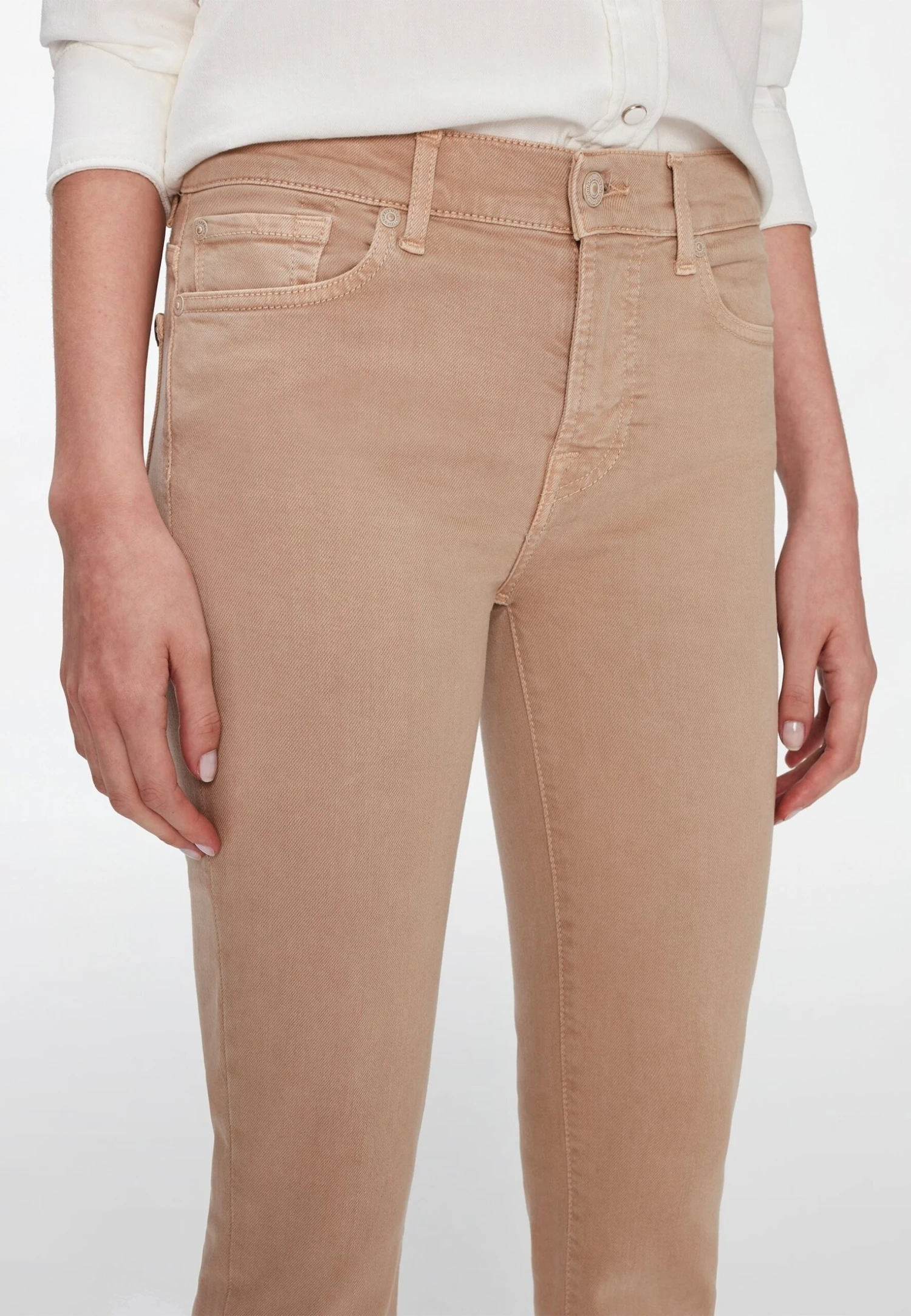 7 For All Mankind Roxanne - Jean Slim - Beige 4 7 For All Mankind Roxanne - Jean Slim - Beige – Image 4