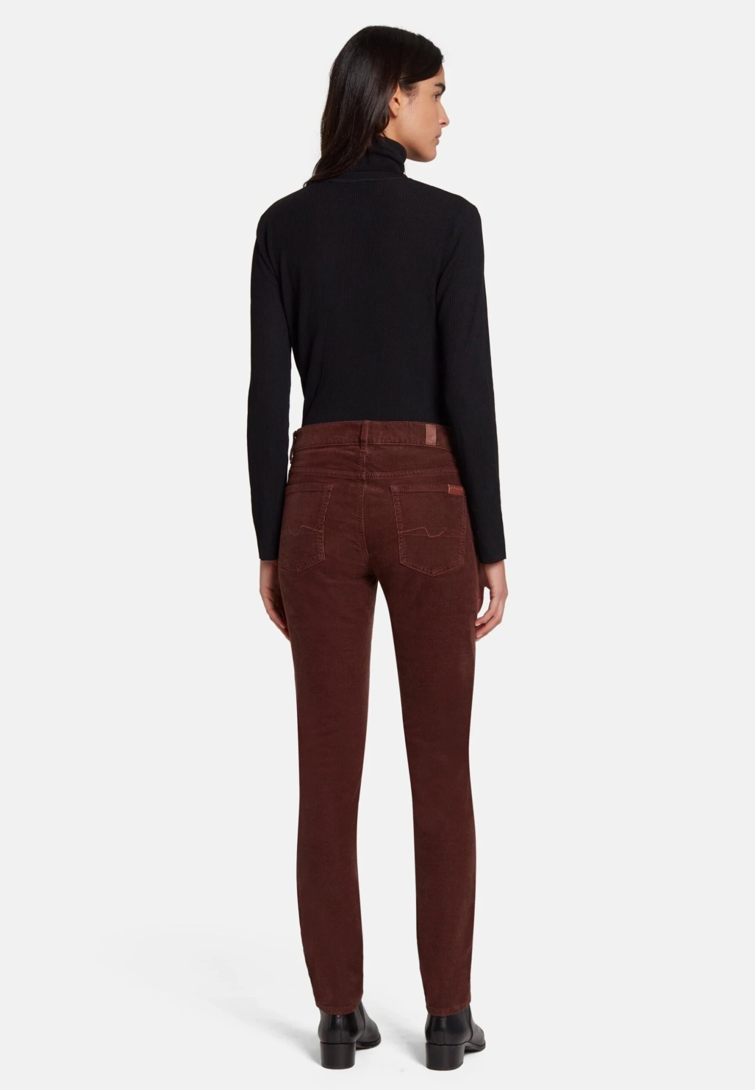 7 For All Mankind Slim Fit Roxanne - Pantalon Classique - Brown 3 7 For All Mankind Slim Fit Roxanne - Pantalon Classique - Brown – Image 3