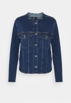7 For All Mankind Koko Jacket Sliillopu - Veste En Jean - Dark Blue -7 For All Mankind afa7f54870a347b1a7b92c28a70faa41 scaled