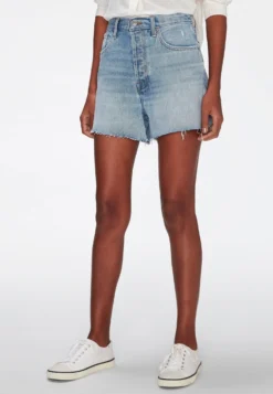 7 For All Mankind Easy Ruby - Short En Jean - Light Blue