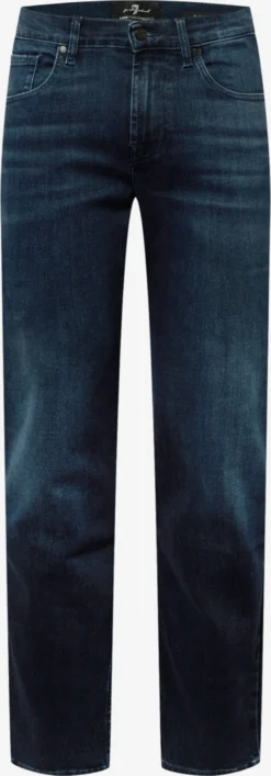 7 For All Mankind Droits Regular Jean Homme Bleu Foncé