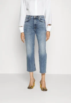 7 For All Mankind Logan Stovepipe Playtime - Jean Slim - Light Blue