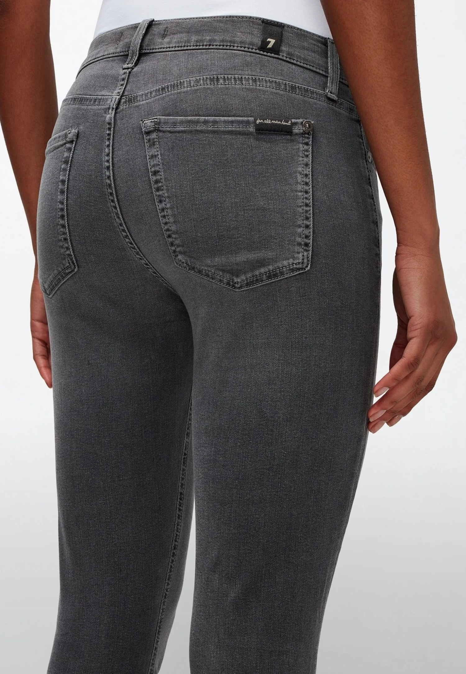 7 For All Mankind The Ankle - Jeans Skinny - Grey 5 7 For All Mankind The Ankle - Jeans Skinny - Grey – Image 5