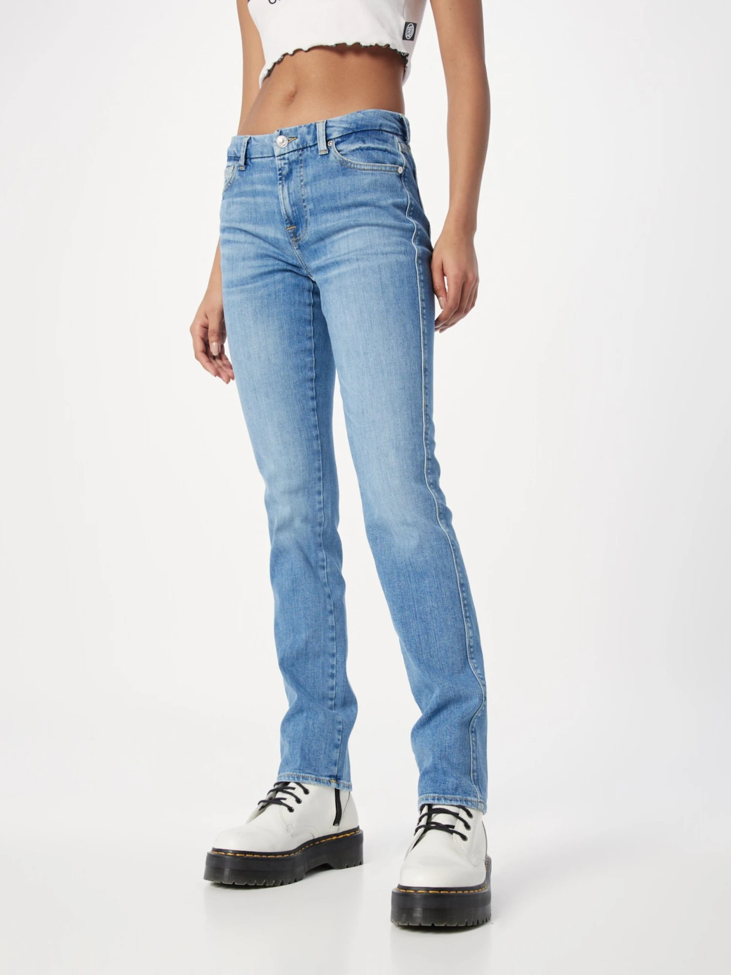 7 For All Mankind Droits Regular Jean KIMMIE Femme Bleu 3 7 For All Mankind Droits Regular Jean KIMMIE Femme Bleu – Image 3