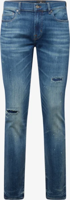 7 For All Mankind Droits Regular Jean PAXTYN Homme Bleu