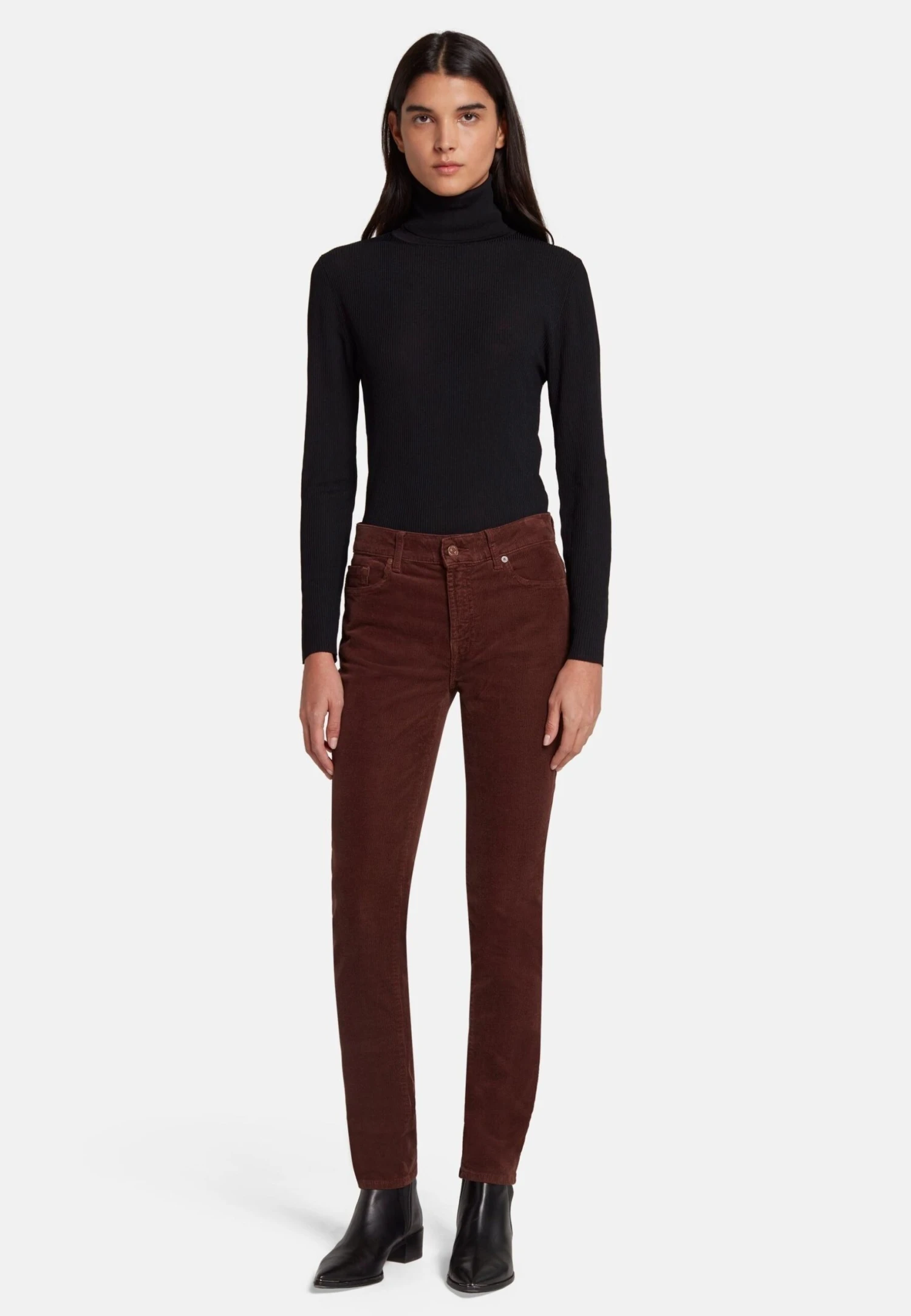 7 For All Mankind Slim Fit Roxanne - Pantalon Classique - Brown 2 7 For All Mankind Slim Fit Roxanne - Pantalon Classique - Brown – Image 2
