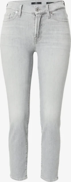 7 For All Mankind Slim Coupe Slim Jean ROXANNE Femme Gris