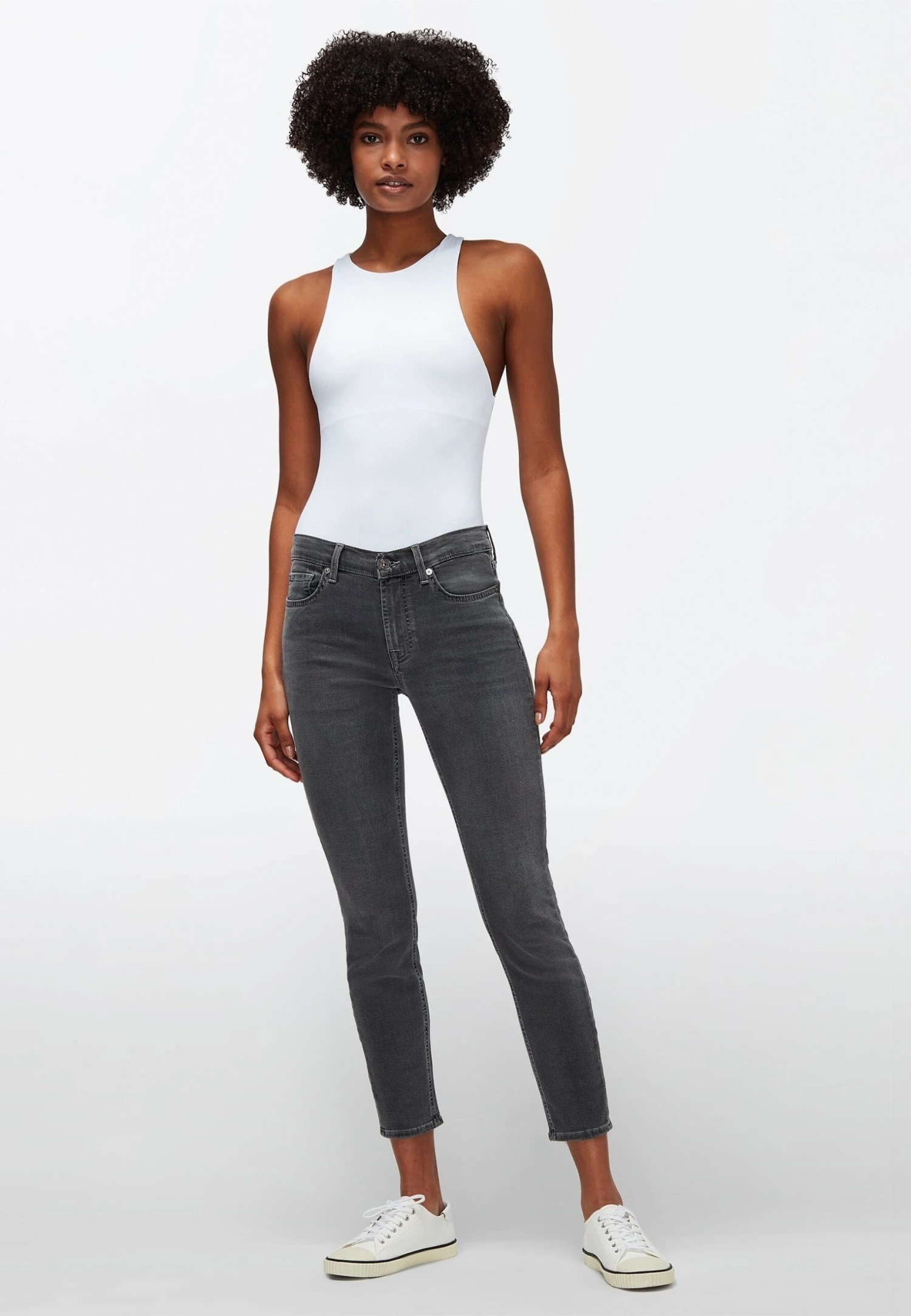 7 For All Mankind The Ankle - Jeans Skinny - Grey 2 7 For All Mankind The Ankle - Jeans Skinny - Grey – Image 2