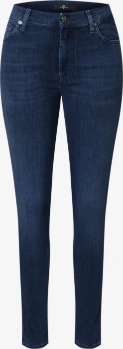 7 For All Mankind Jeans Skinny Jean Femme Bleu Foncé
