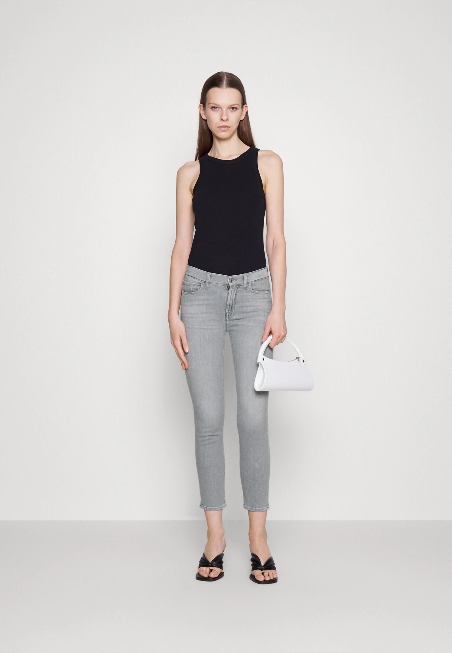 7 For All Mankind Roxanne Ankle Anchor - Jeans Skinny - Grey 2 7 For All Mankind Roxanne Ankle Anchor - Jeans Skinny - Grey – Image 2