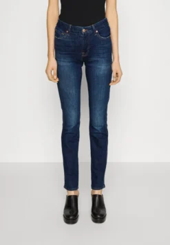 7 For All Mankind Kimmie Sliillfor - Jean Droit - Dark Blue