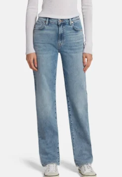 7 For All Mankind Ellie - Jean Droit - Mid Blue