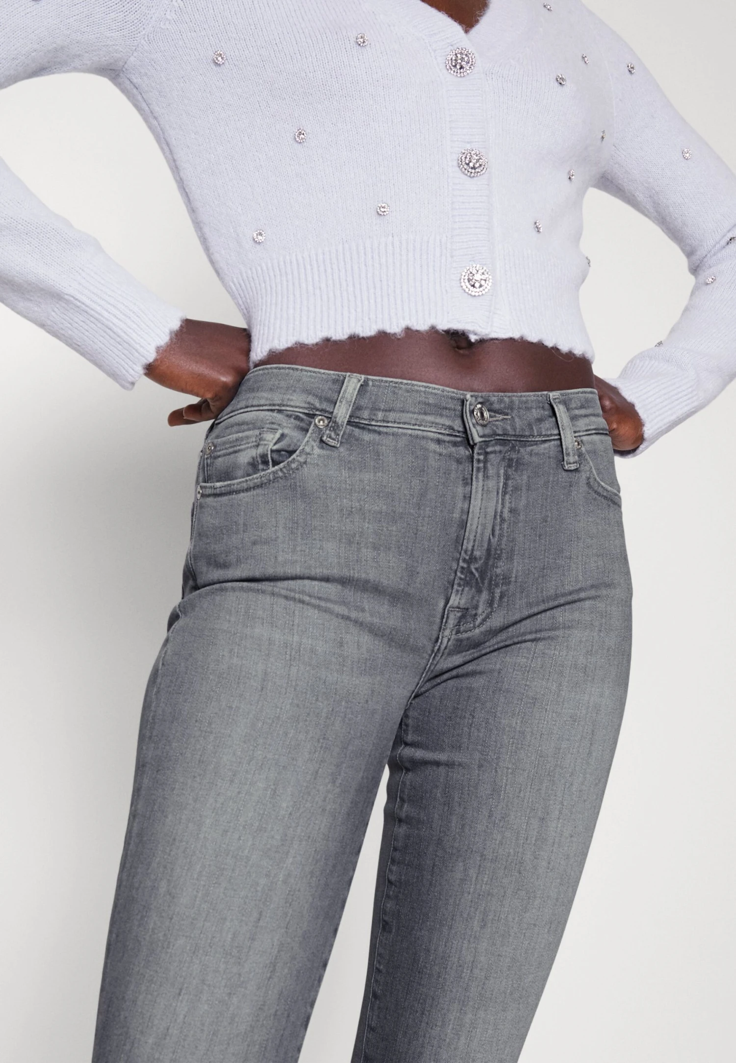 7 For All Mankind Jeans Skinny - Grey 6 7 For All Mankind Jeans Skinny - Grey – Image 6