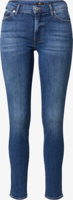7 For All Mankind Slim Coupe Slim Jean Femme Bleu