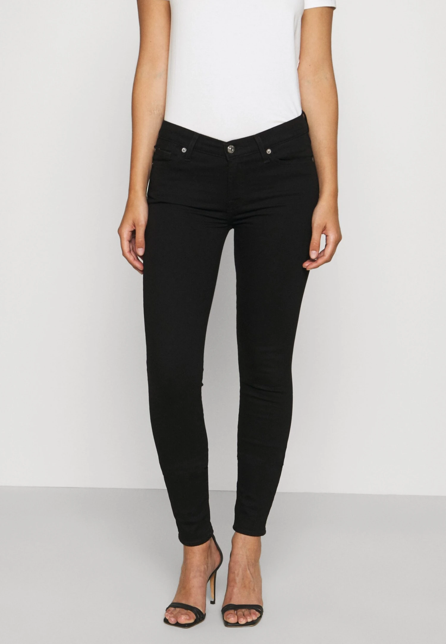7 For All Mankind Rinsed - Jeans Skinny - Black 1 7 For All Mankind Rinsed - Jeans Skinny - Black