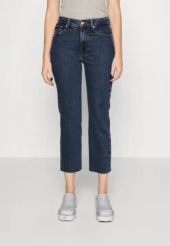 7 For All Mankind Logan Stovepipe - Jean Boyfriend - Dark Blue