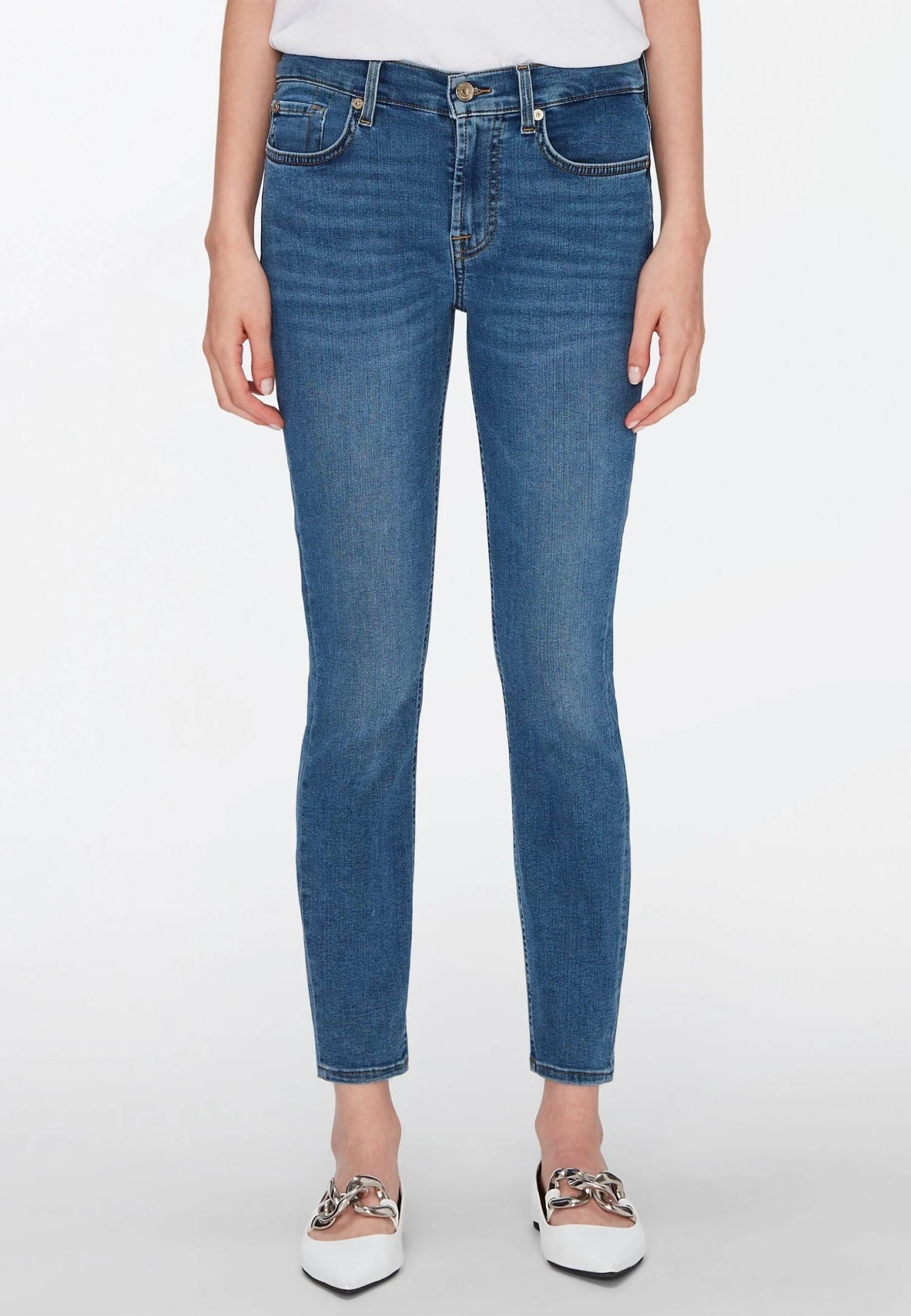 7 For All Mankind The Ankle - Jeans Skinny - Light Blue 1 7 For All Mankind The Ankle - Jeans Skinny - Light Blue