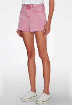 7 For All Mankind Easy Ruby - Short En Jean - Pink