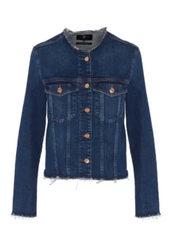 7 For All Mankind Koko - Veste En Jean - Dark Blue -7 For All Mankind d19335905d0f4b57948ca98bf4dd440c scaled