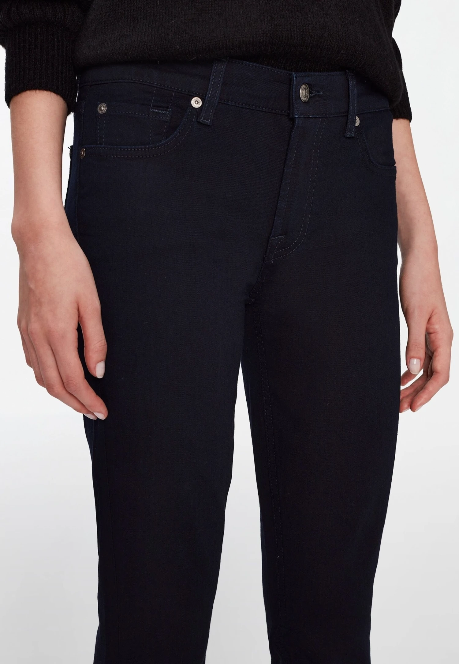 7 For All Mankind The Ankle - Jeans Skinny - Dark Blue 4 7 For All Mankind The Ankle - Jeans Skinny - Dark Blue – Image 4