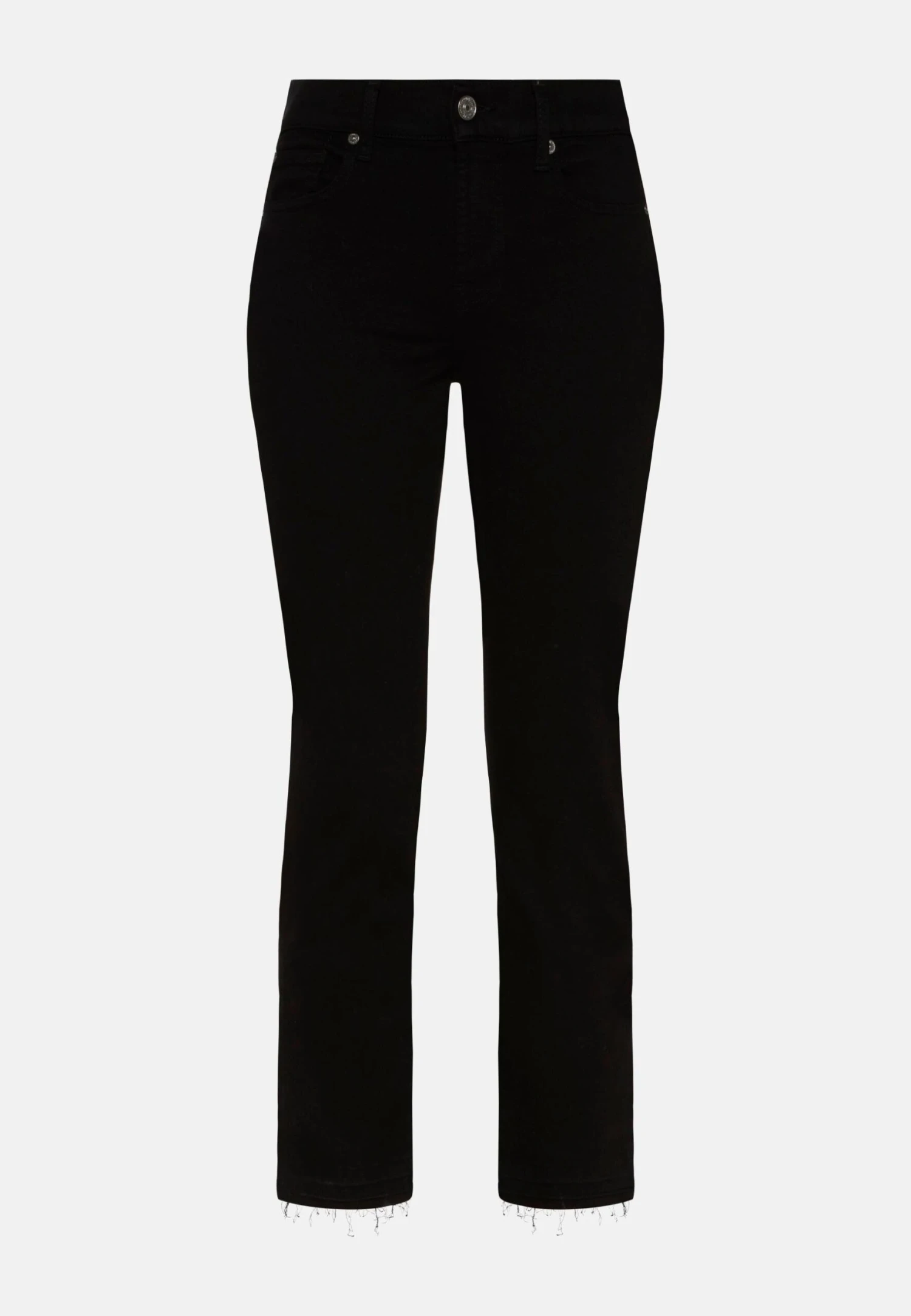 7 For All Mankind Crop - Jean Droit - Black 6 7 For All Mankind Crop - Jean Droit - Black – Image 6