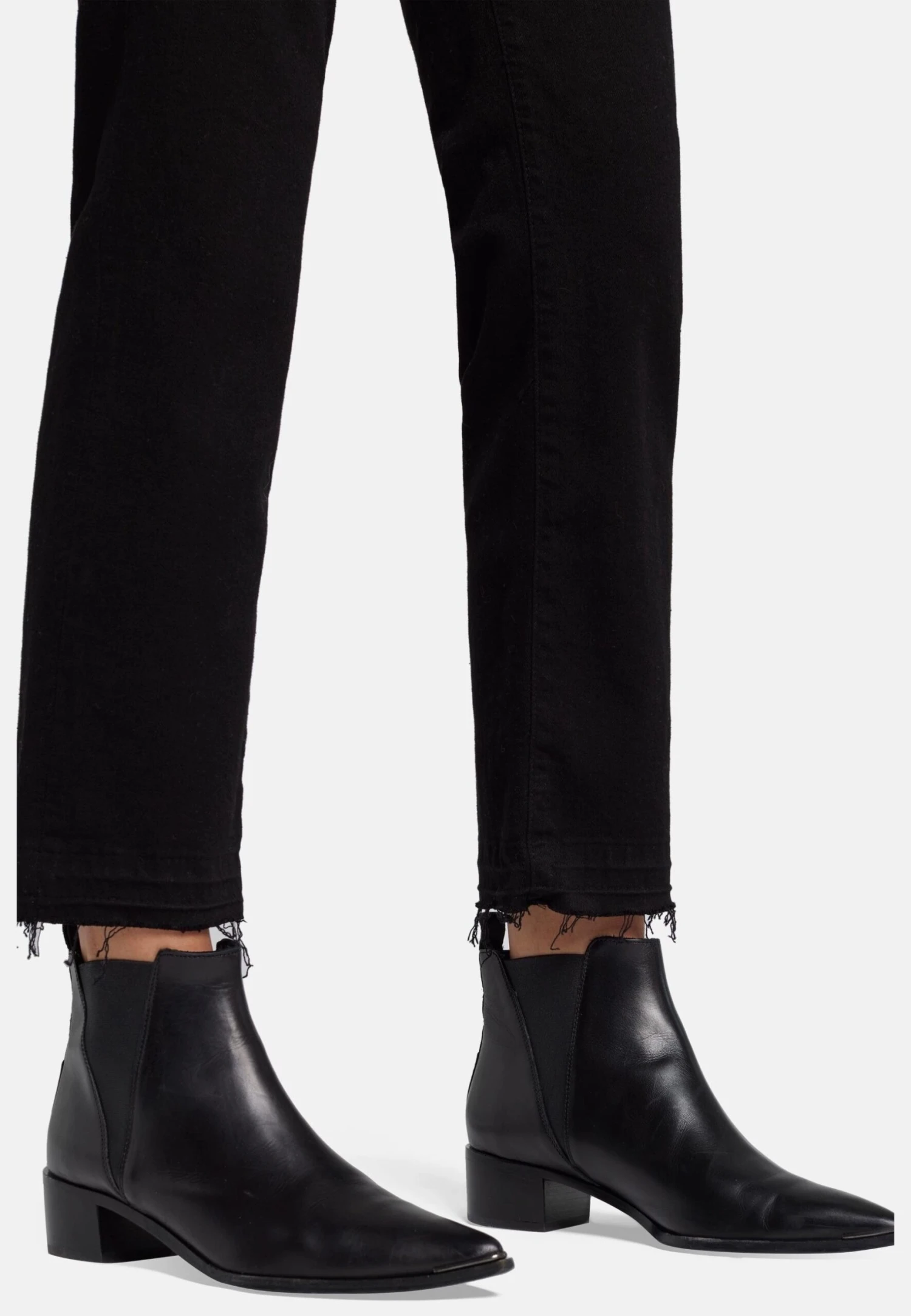 7 For All Mankind Crop - Jean Droit - Black 4 7 For All Mankind Crop - Jean Droit - Black – Image 4