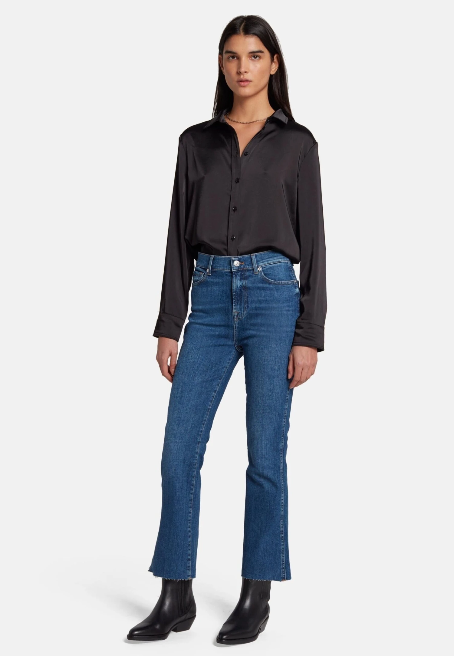 7 For All Mankind Fit Hw Kick - Jean Bootcut - Mid Blue 2 7 For All Mankind Fit Hw Kick - Jean Bootcut - Mid Blue – Image 2