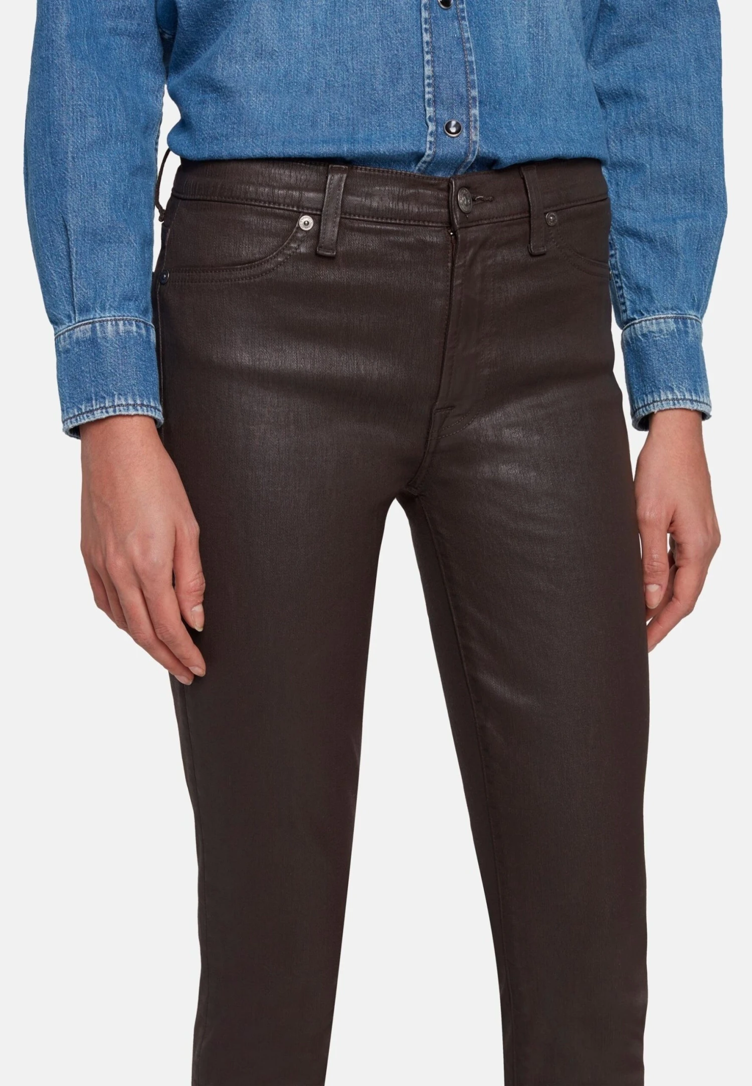 7 For All Mankind Hw - Jeans Skinny - Brown 4 7 For All Mankind Hw - Jeans Skinny - Brown – Image 4