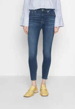 7 For All Mankind Aubrey Sliillluxrom - Jeans Skinny - Mid Blue