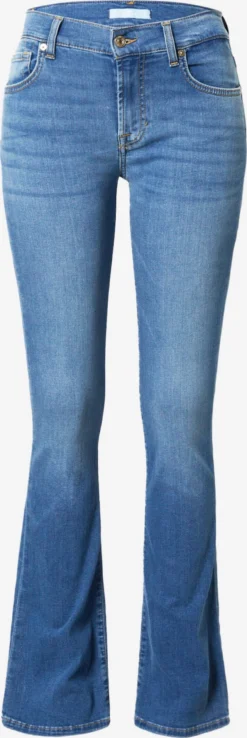 7 For All Mankind Jeans Bootcut Jean Bair Femme Bleu Clair