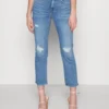 7 For All Mankind The Straight Crop Soundtrack - Jean Boyfriend - Light Blue