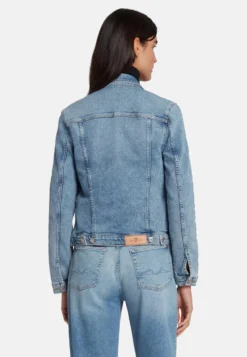 7 For All Mankind Modern Trucker - Veste En Jean - Light Blue -7 For All Mankind e2eb5bd7fb1b42a88f757a97088d510d scaled