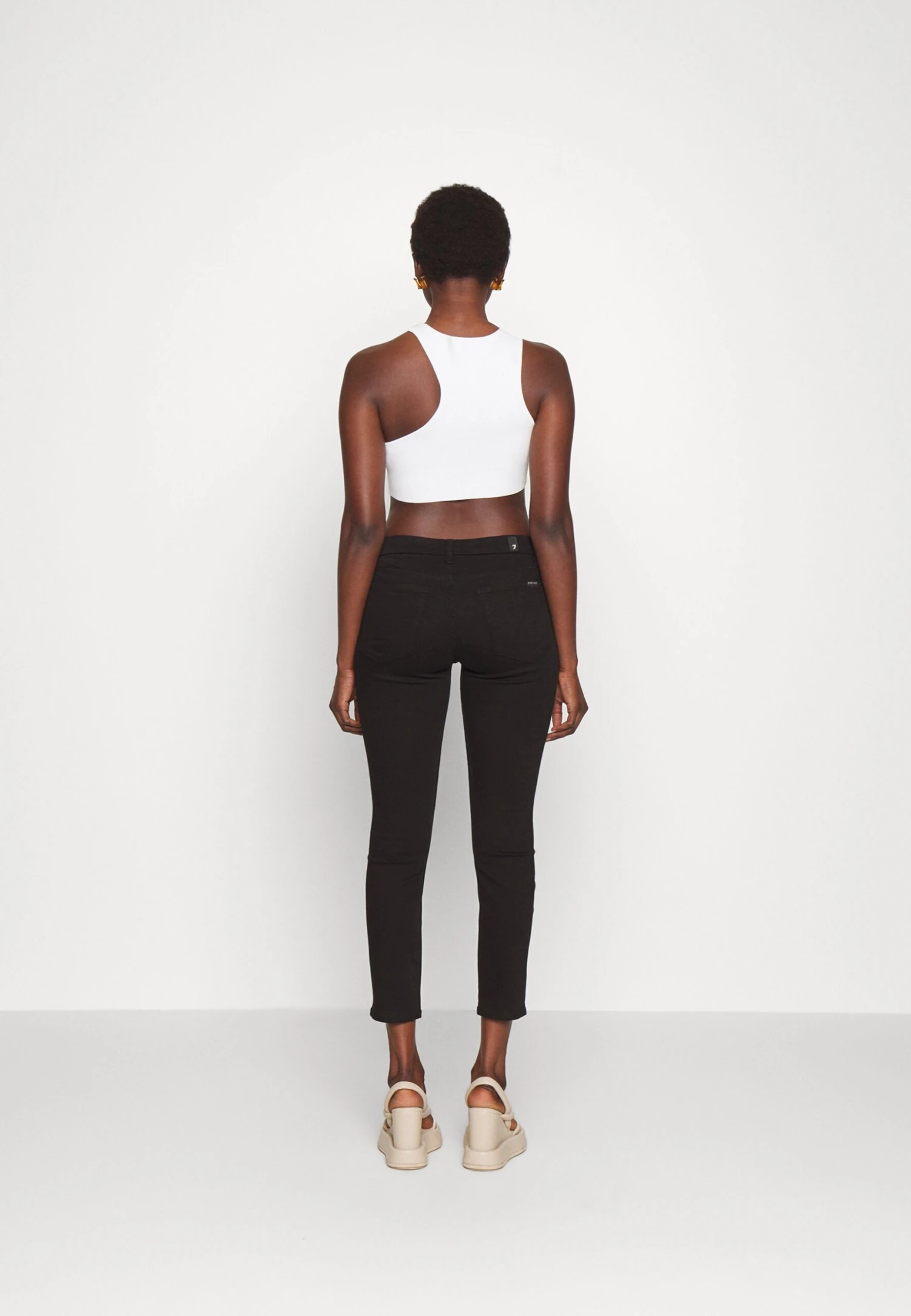 7 For All Mankind The Ankle Skinny Bair Eco Rinsed - Jeans Skinny - Black 3 7 For All Mankind The Ankle Skinny Bair Eco Rinsed - Jeans Skinny - Black – Image 3