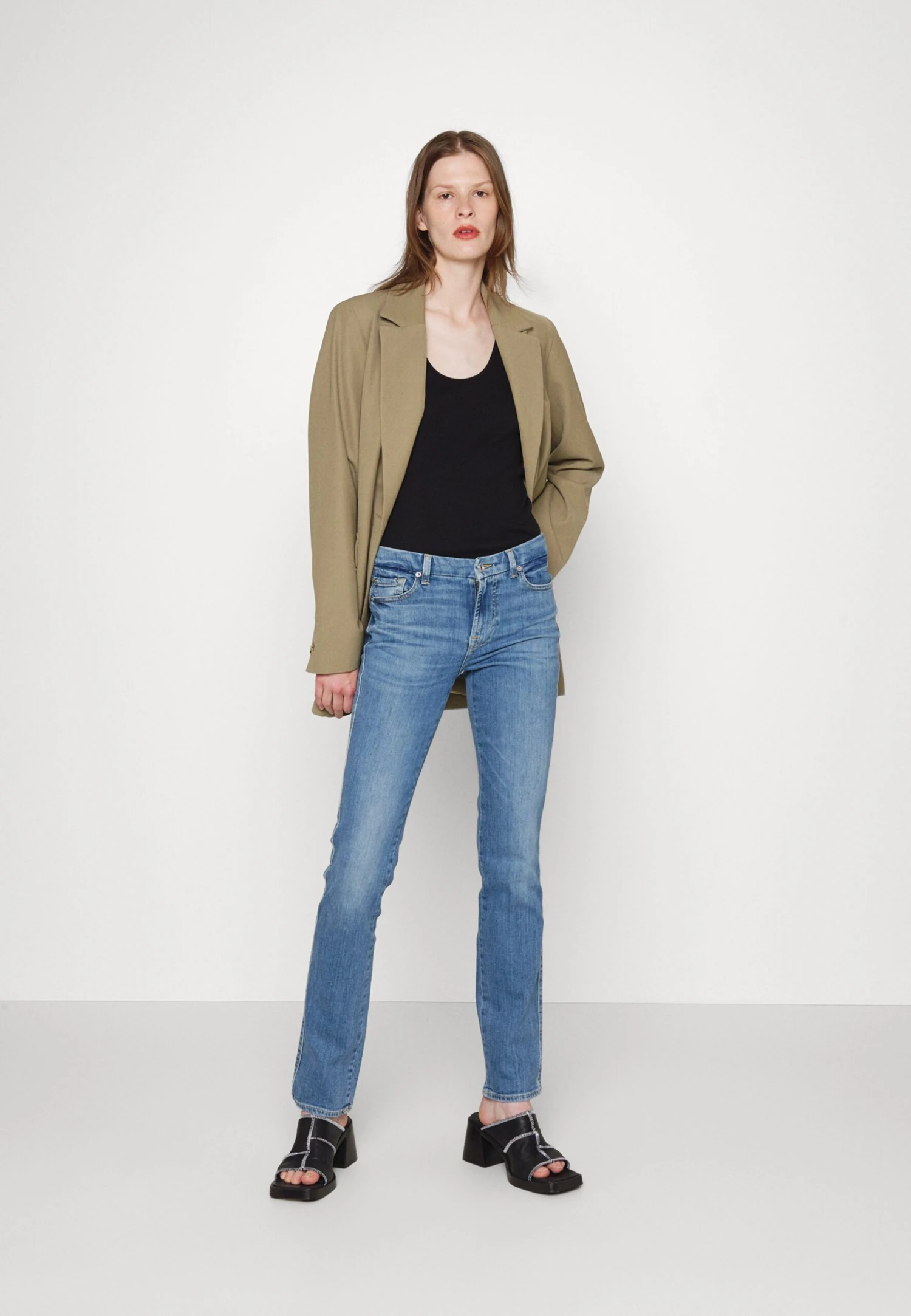 7 For All Mankind Kimmie Straight Sliillwit - Jean Droit - Light Blue 2 7 For All Mankind Kimmie Straight Sliillwit - Jean Droit - Light Blue – Image 2