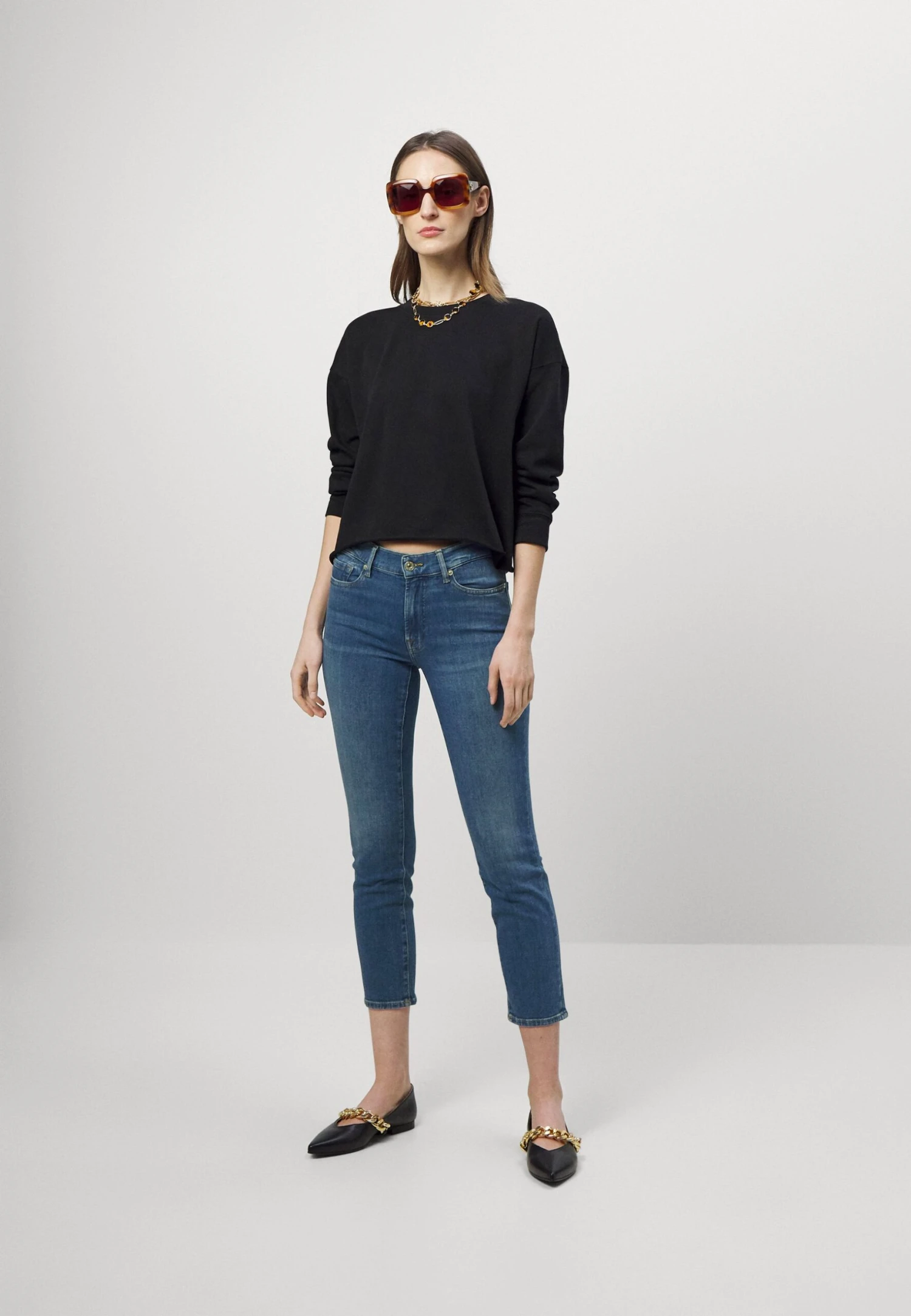 7 For All Mankind Roxanne Ankle Come Together - Jeans Skinny - Mid Blue 2 7 For All Mankind Roxanne Ankle Come Together - Jeans Skinny - Mid Blue – Image 2