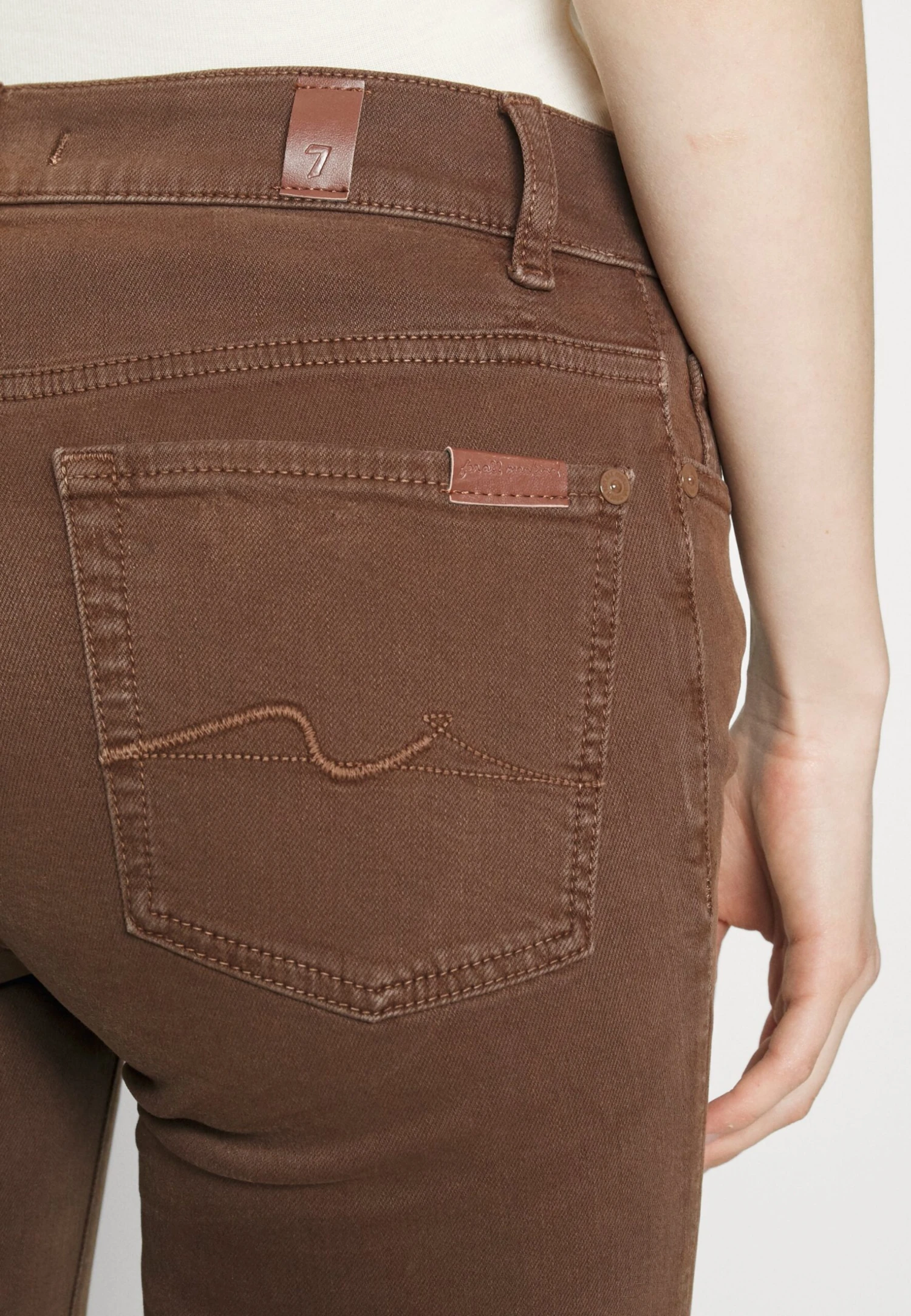 7 For All Mankind Roxanne Colored Stretch - Pantalon Classique - Brown 6 7 For All Mankind Roxanne Colored Stretch - Pantalon Classique - Brown – Image 6
